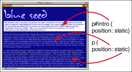 Figure 25: position: static is the default