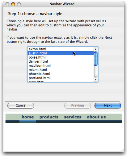 Working with wizards